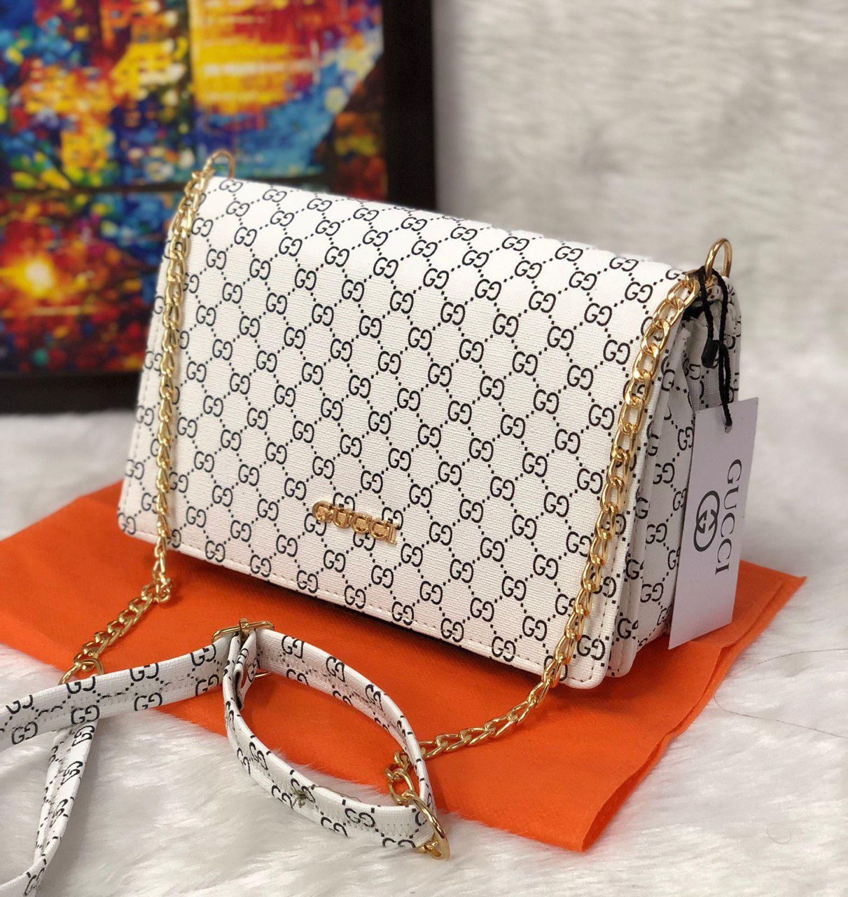 Gucci GG Monogram Sling / Shoulder Bag