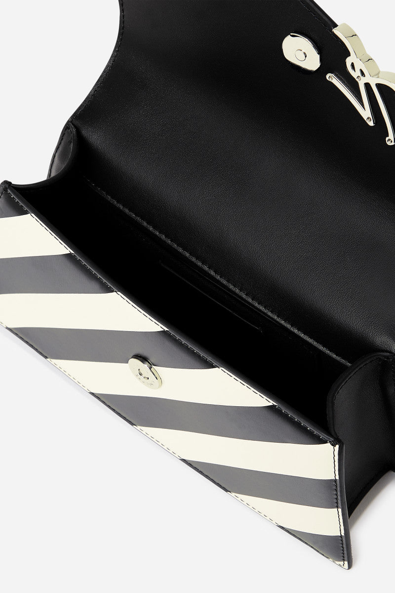 Karl lagerfield signature sling bag for girls white black