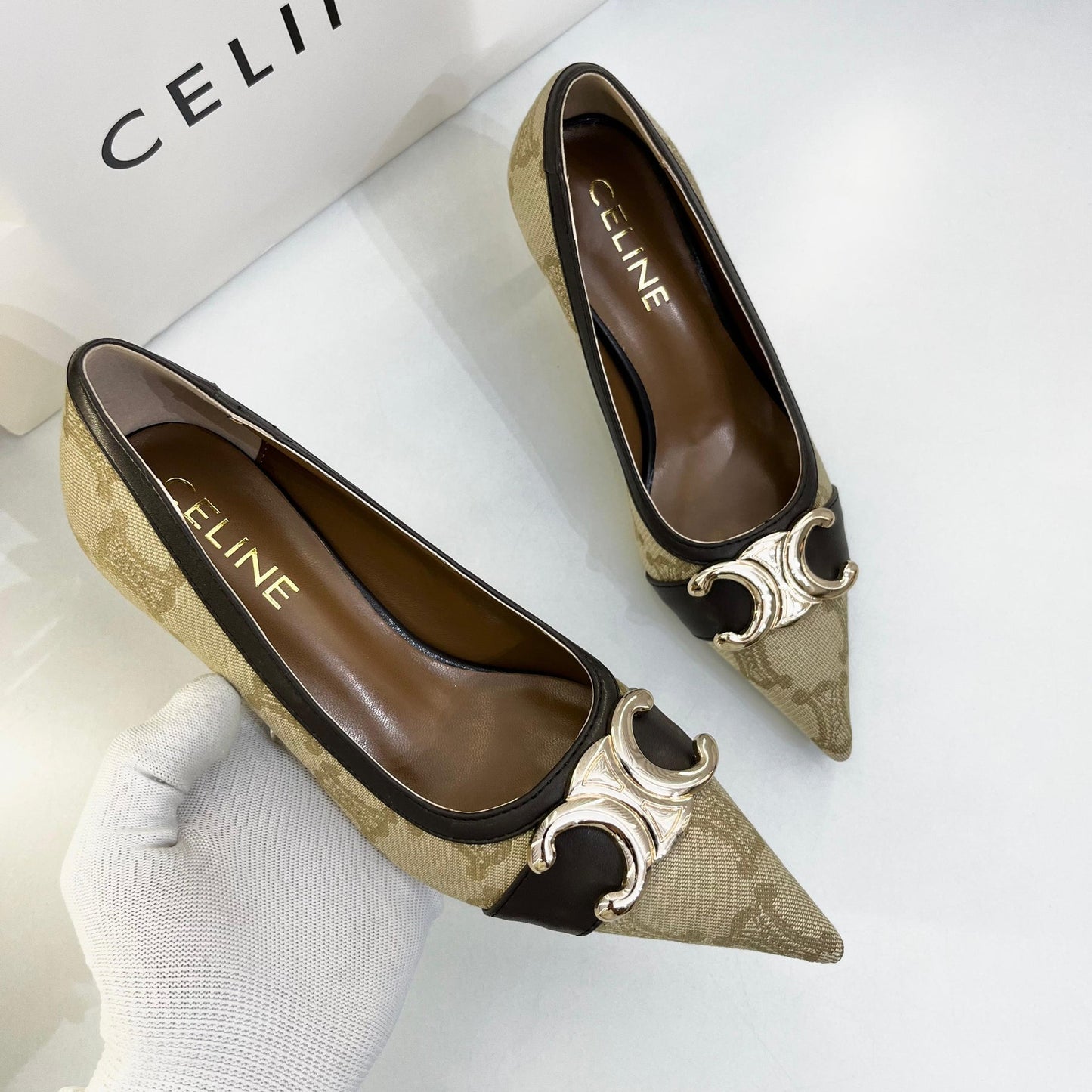 Celine Kitten Heels – Elegant Signature Style