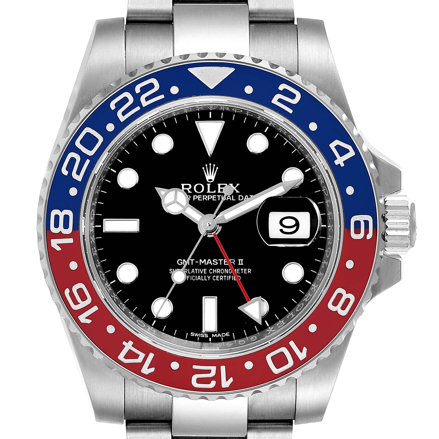 Rolex GMT Master II Watch with Pepsi Bezel For Men