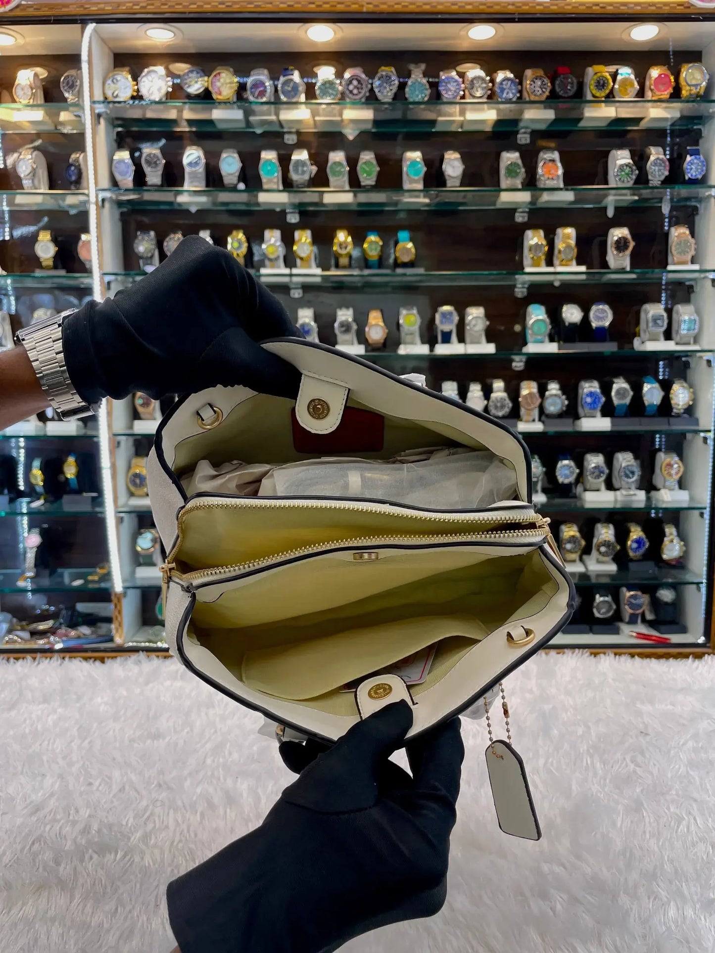 Coach sling bag for girls white body