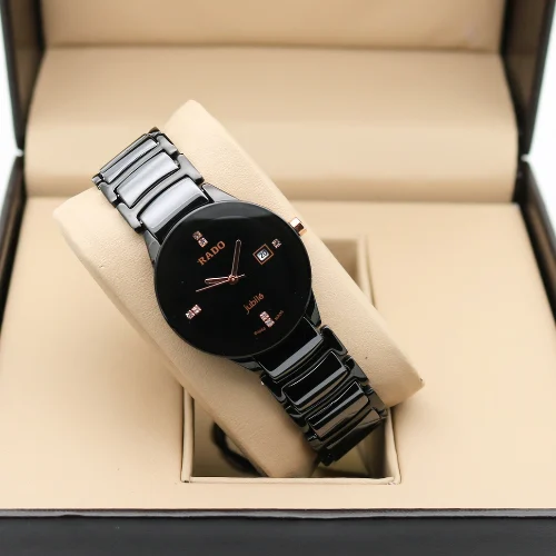 Rado Ceramic Jubile Analogue Black Dial Watch