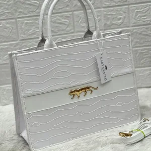 Sabyasachi Crocodile Leather Tote Bag in black