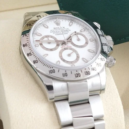 Rolex Daytona Sliver Stainless Steel Men’s Watch front view