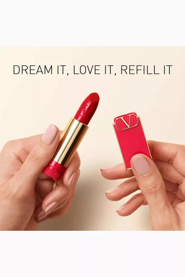 215806242_nocolor_bk.jpg Rosso Valentino Refillable Lipstick in vibrant red shade