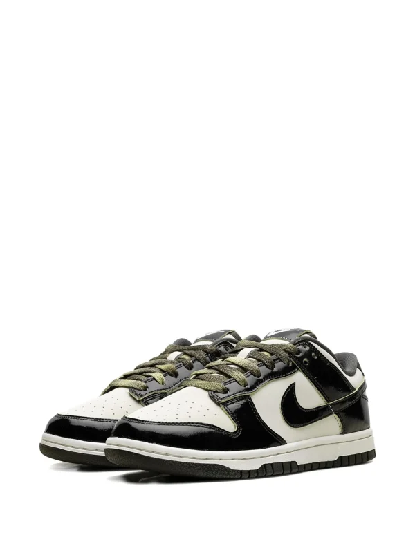 Nike Dunk Low Sneakers in White - Side View