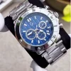 Guess GC Collection Brev Silver Blue Men's Watch front view