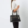 61SX0e0csQL._SY695.jpg PURE LUXURIES LONDON Women 'Poppy' Leather Handbag in black
