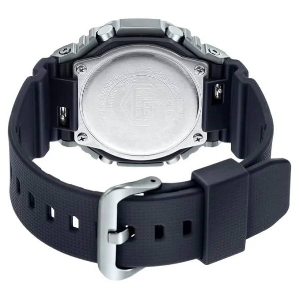 61wFTTrXguL._SX679.jpg Casio G-Shock GM-2100-1ADR Silver Watch Front View