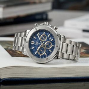 Guess GC collection Brev Silver blue Men Watchs