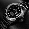 Rolex Submariner watch with black dial
