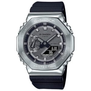710_KIqjdPL._SX679.jpg Casio G-Shock GM-2100-1ADR Silver Analog-Digital Dial Black Resin Strap Men's Watch