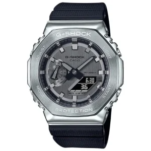 Casio G-Shock GM-2100-1ADR Silver Watch Front View