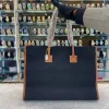 Burberry handbag for girls in heavy quality black tote - front view