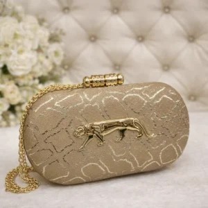 ChatGPTImageFeb24_2026_03_54_29PM.png Sabyasachi Heritage Panther Clutch in Regal Sand Edition