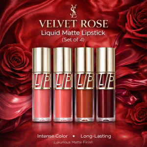ChatGPTImageMar11_2026_12_09_49PM.png YSL Velvet Rose – Liquid Matte Lipstick (Set of 4)