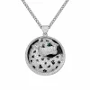 Cartier Beautiful Neckchain with Panther Face Pendant front view