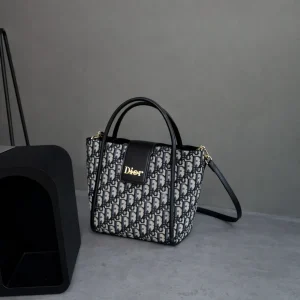 Dior Jacquard Bucket Bag front view
