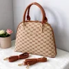 Michael Kors Signature MK Monogram Satchel Bag front view