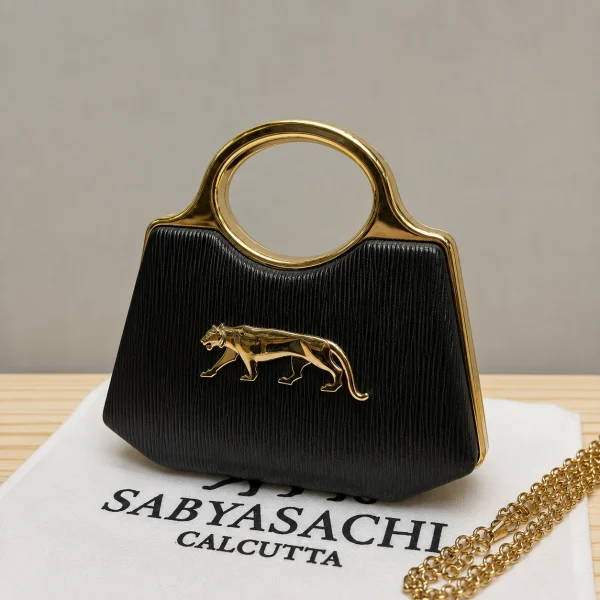 Sabyasachi Leopard Luxe Clutch front view