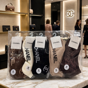 Chanel Brand Socks – Soft Luxury Designer Comfort (Set of 5)