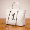 YSL Tote Handbag in black leather