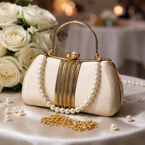 Bridal Pearl Clutch