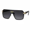 Versace Unisex Sunglasses in black frame