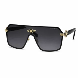Versace Unisex Sunglasses in black frame