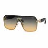 Versace Unisex Sunglasses in black frame