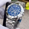 Guess GC Collection Brev Silver Blue Men's Watch front view