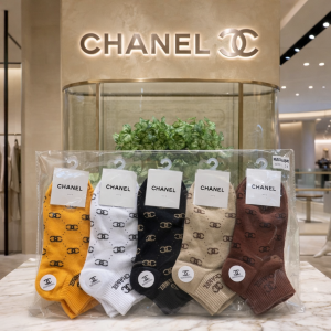 Chanel Brand Socks (Set Of 5 ) – Luxury Designer Comfort