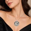 Cartier Beautiful Neckchain with Panther Face Pendant front view