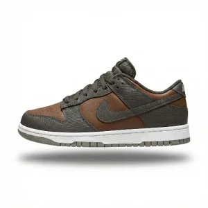 Gemini_Generated_Image_2kjuhq2kjuhq2kju.png Nike Dunk Low Two-Tone Brown & Grey sneaker side view