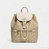 COACH Luxury Backpack in black leather