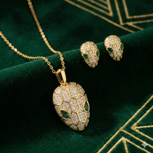 Gemini_Generated_Image_6uposa6uposa6upo.png BVLGARI Serpent Full Studded Necklace & Earring Set