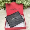 Salvatore Ferragamo Men's Leather Wallet in black