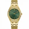 Guess COSMO Women Green Round Dial Analog Watch front view