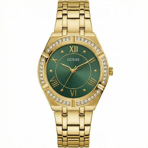 Guess COSMO Women Green Round Dial Analog Watch