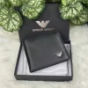 Giorgio Armani Men’s Luxury Wallet front view