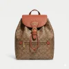COACH Luxury Backpack in black leather