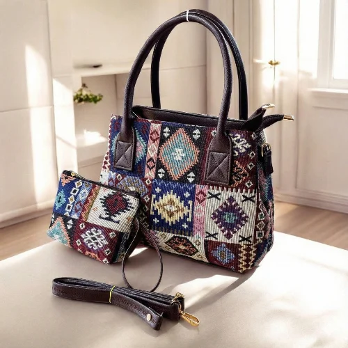 ZAKARD 2-Piece Combo Handbag with Pouch