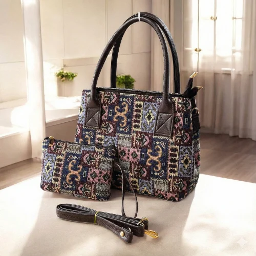 ZAKARD 2-Piece Combo Handbag with Pouch