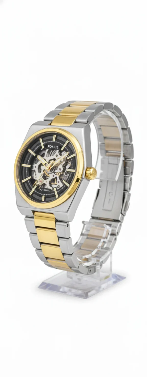 FOSSIL Analog Watch for Men in Gold and Silver