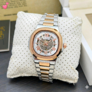 Patek Philippe Skeleton Dial Two-Tone Automatic Watch