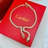 Cartier Double Panther Face Necklace front view