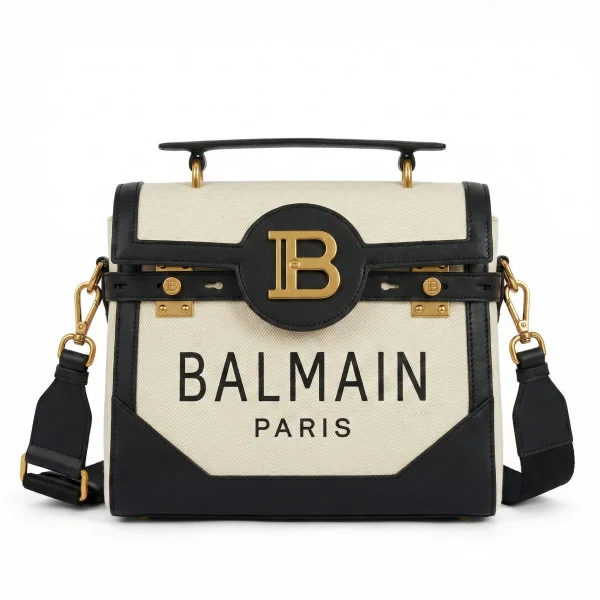 Gemini_Generated_Image_xai2fnxai2fnxai2.png Balmain Monogram Medium Satchel Bag front view