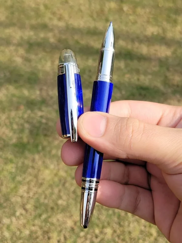 Montblanc Starwalker Cool Blue Pen on display