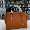 Michael Kors MK handbag for girls in tan color - front view