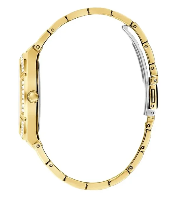 Guess COSMO Women Green Round Dial Analog Watch front view